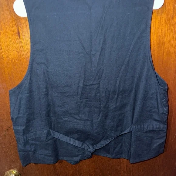 VTG Casey & Max Womens Blue Corduroy Vest Fall Autumn Size Large - Picture 6 of 7